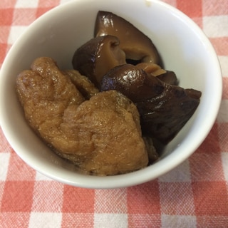 うちのおかず 椎茸と揚げの煮物